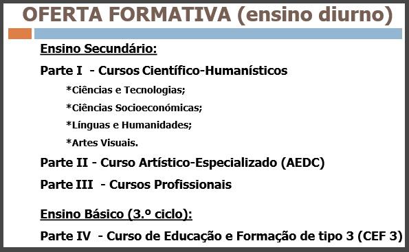 16/17 - Ensino Secundário + CEF 3 - Apresentação pdf da oferta formativa