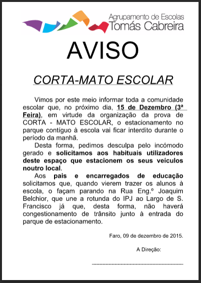 Aviso Corta-Mato