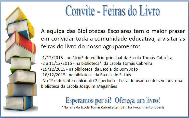 Convite - Feira do livro 2015