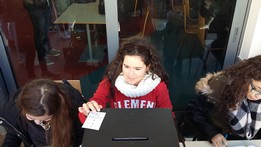 Foto do ato Eleitoral - Parlamento dos Jovens 2016 -ESTC