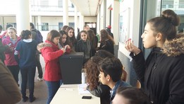 Foto do ato Eleitoral - Parlamento dos Jovens 2016 - ESTC