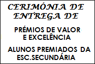 Alunos Premiados - Cerimónias