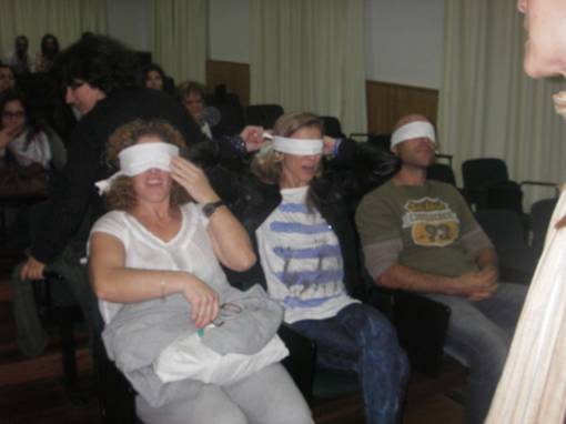 Imagens da palestra sobre resíduos