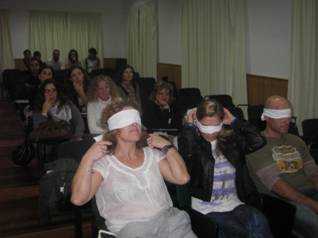 Imagens da palestra sobre resíduos
